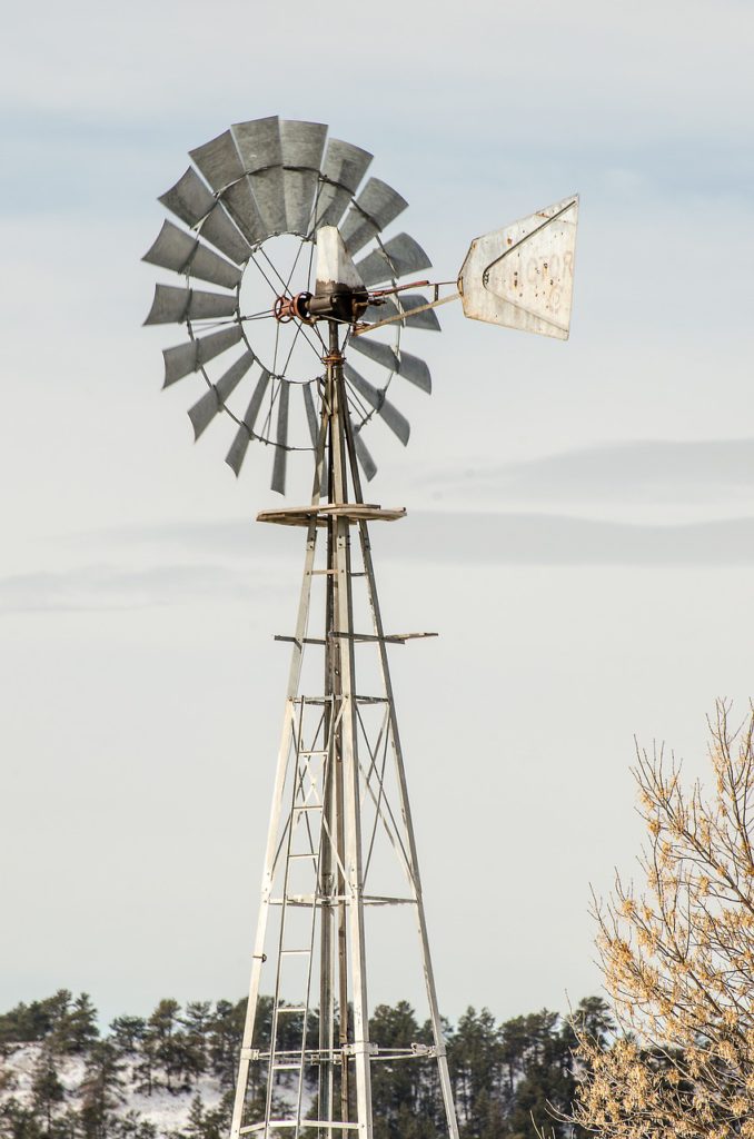 windmill, turbine, wind